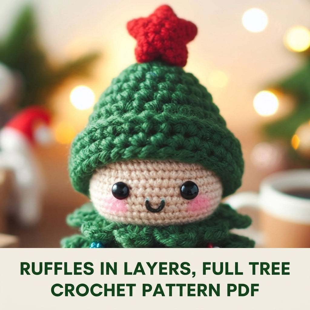Christmas Tree Doll Amigurumi Crochet Pattern PDF – Holiday Toy