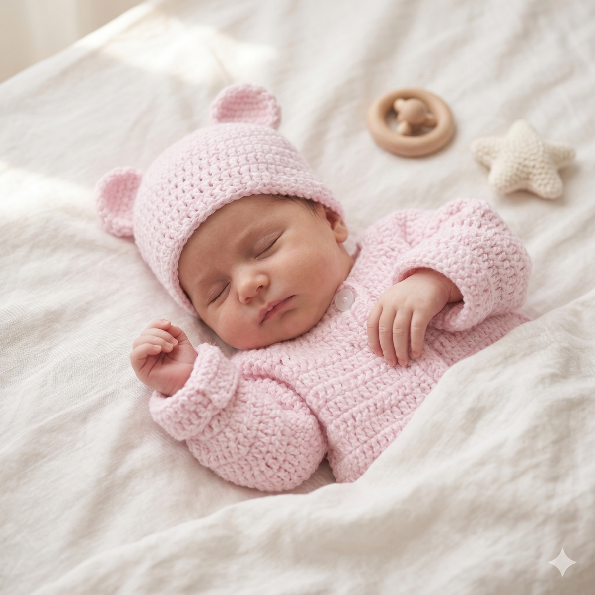CROCHET PATTERN: Baby Cardigan & Teddy Bear Hat Set | Newborn Sweater Pattern | PDF Instant Download