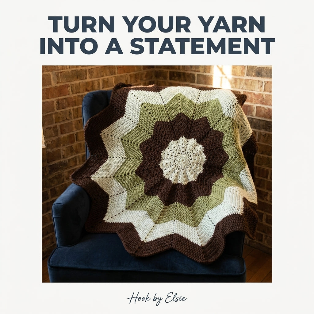 Woodland Bloom Star Blanket Crochet Pattern