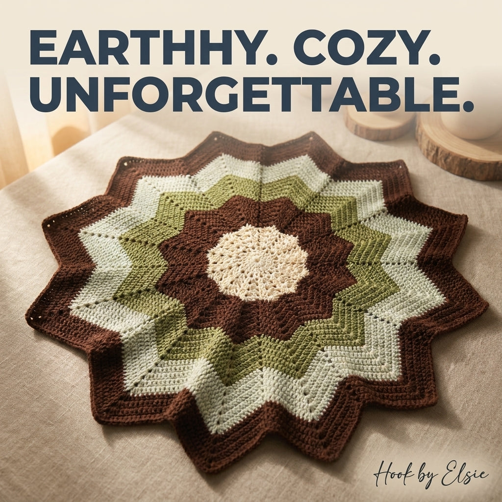 Woodland Bloom Star Blanket Crochet Pattern