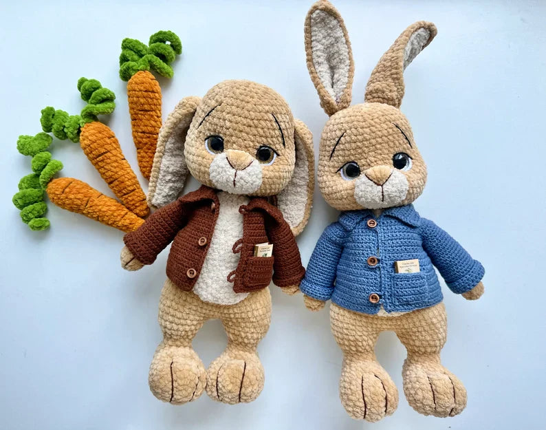 Crochet Bunny Pattern: DIY stuffed animals and plushies (PDF Pattern)