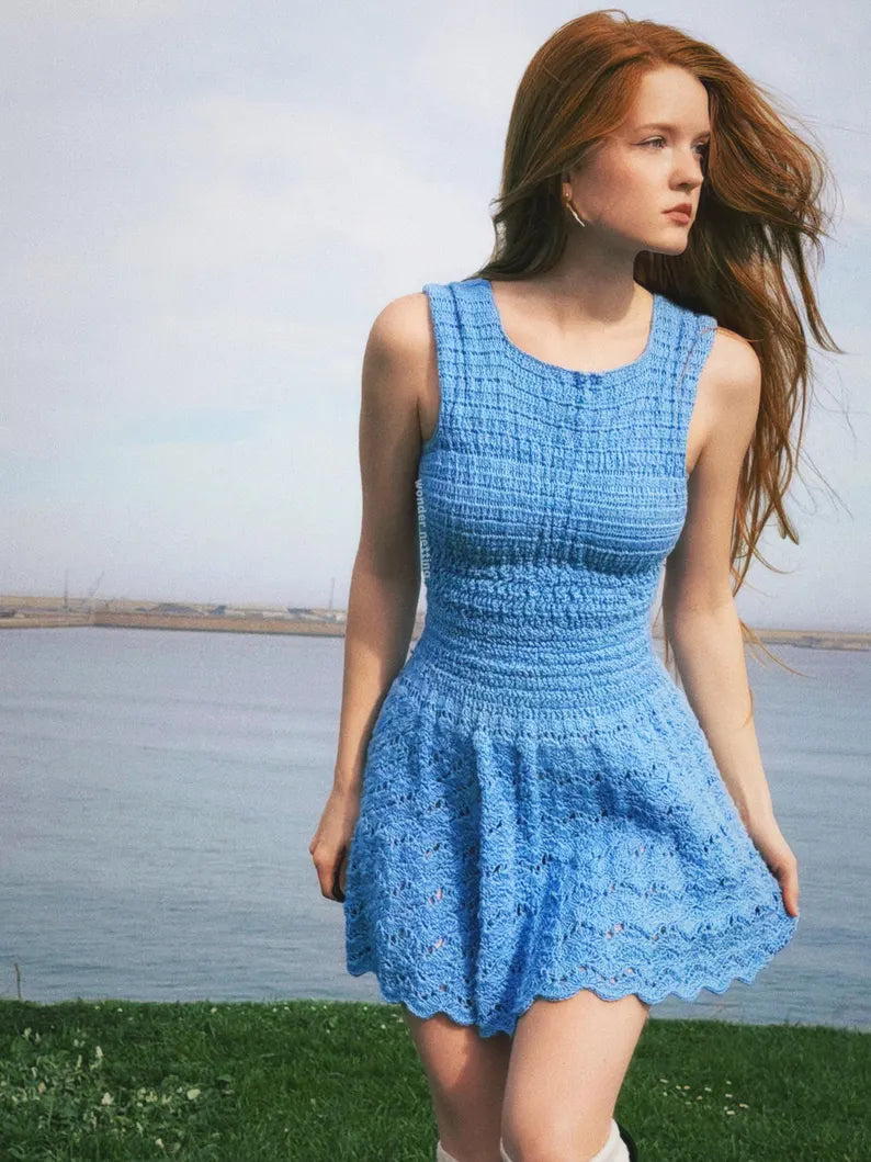 Crochet Dress PDF pattern + Video Tutorial - Summer Dress