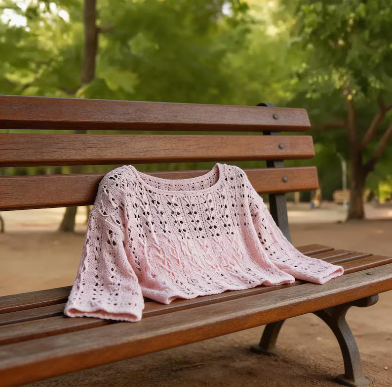 Crochet Crop Top Pattern PDF, Boho Lace Crochet Top, Summer Crochet Sweater, Womens Crochet Blouse Pattern, Easy DIY Top