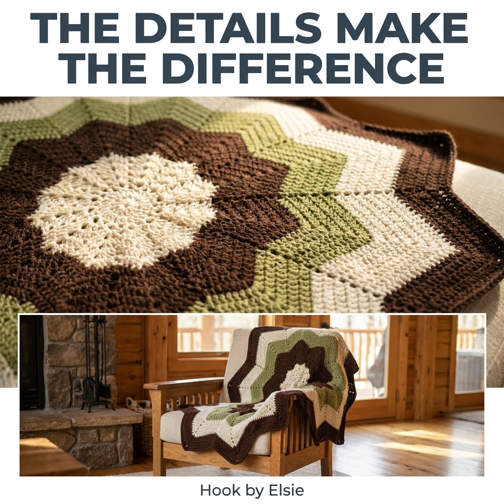 Woodland Bloom Star Blanket Crochet Pattern