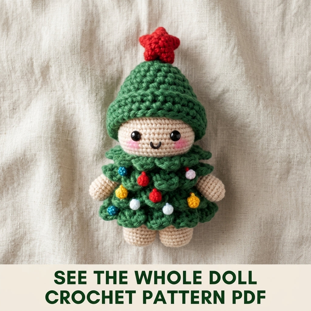 Christmas Tree Doll Amigurumi Crochet Pattern PDF – Holiday Toy