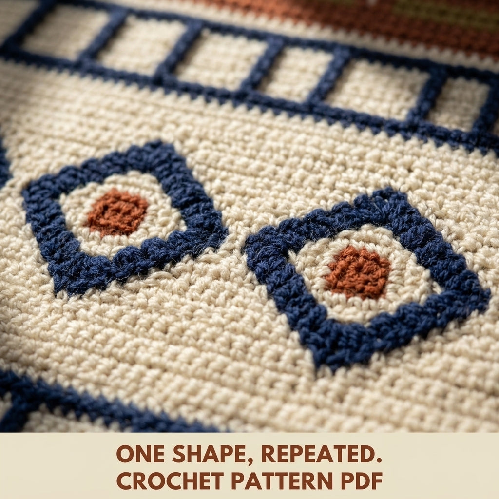Triangle Tapestry Crochet Pattern PDF – Geometric Crochet Wall Decor