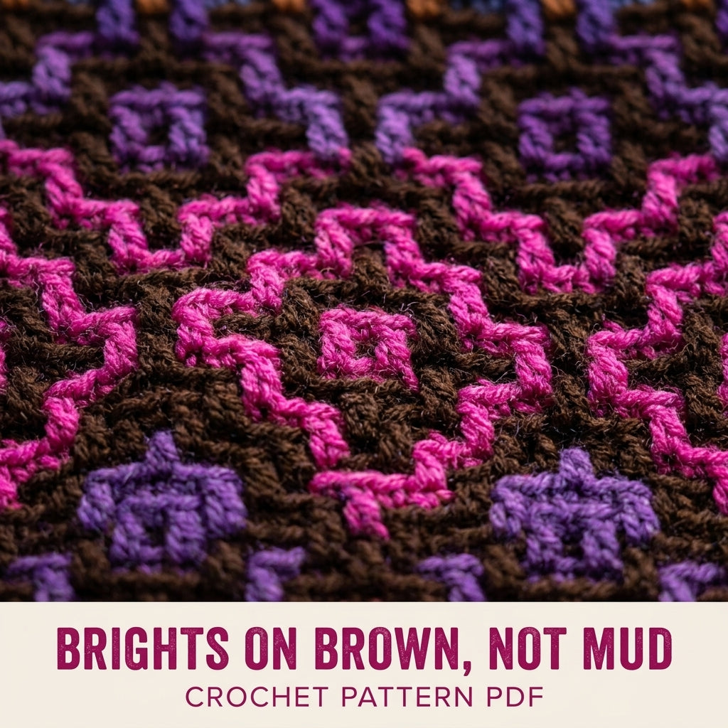 Jewel Mosaic Diamond Blanket Crochet Pattern PDF – Bold Mosaic Crochet Throw