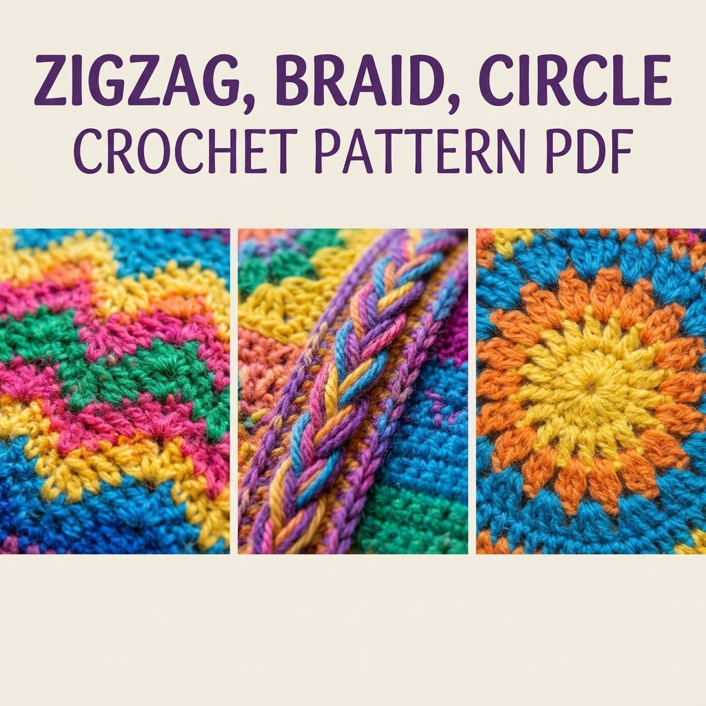 Rainbow Tapestry Armrest Organizer Crochet Pattern PDF – Sofa Caddy