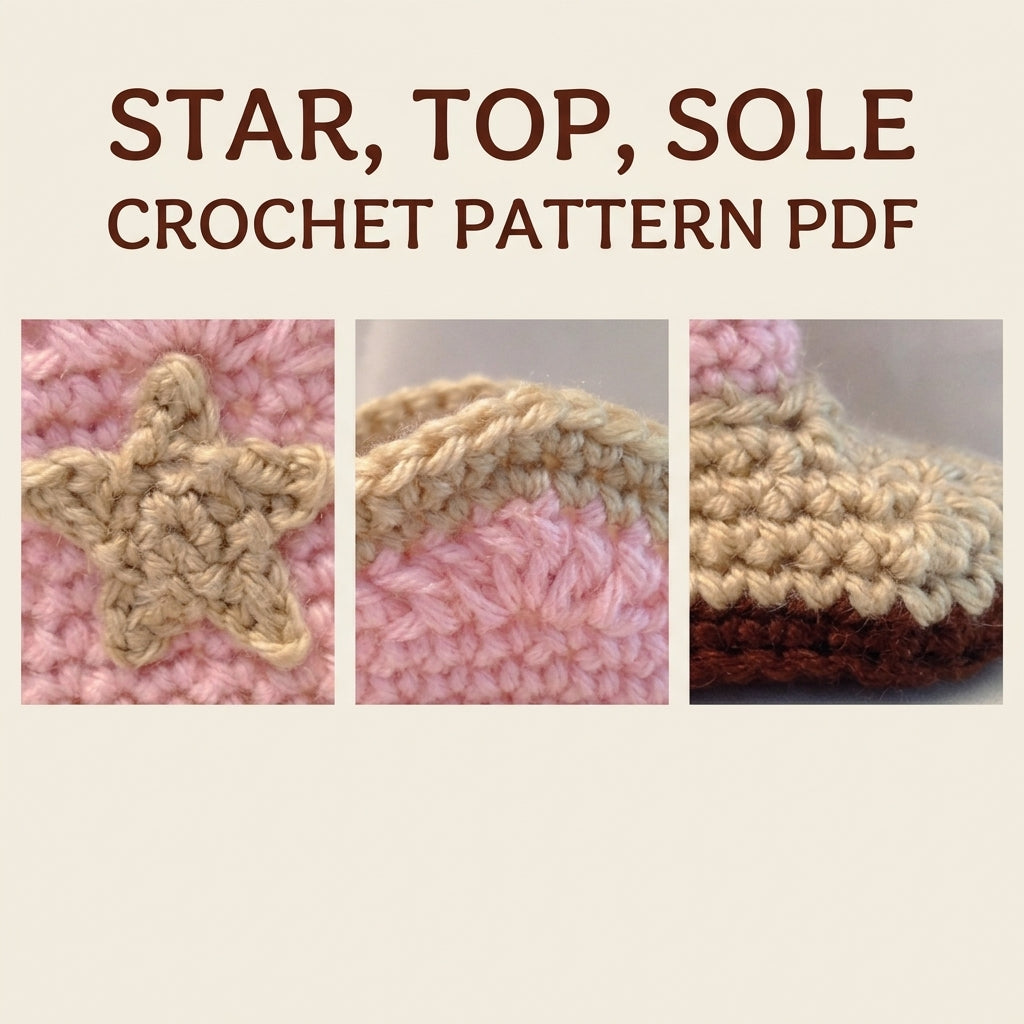 Cowgirl Baby Boots Crochet Pattern PDF – Baby Cowboy Booties