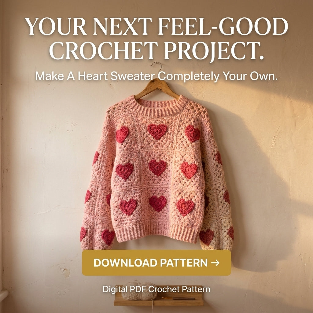 Retro Flower Granny Square Cardigan – Crochet Pattern PDF