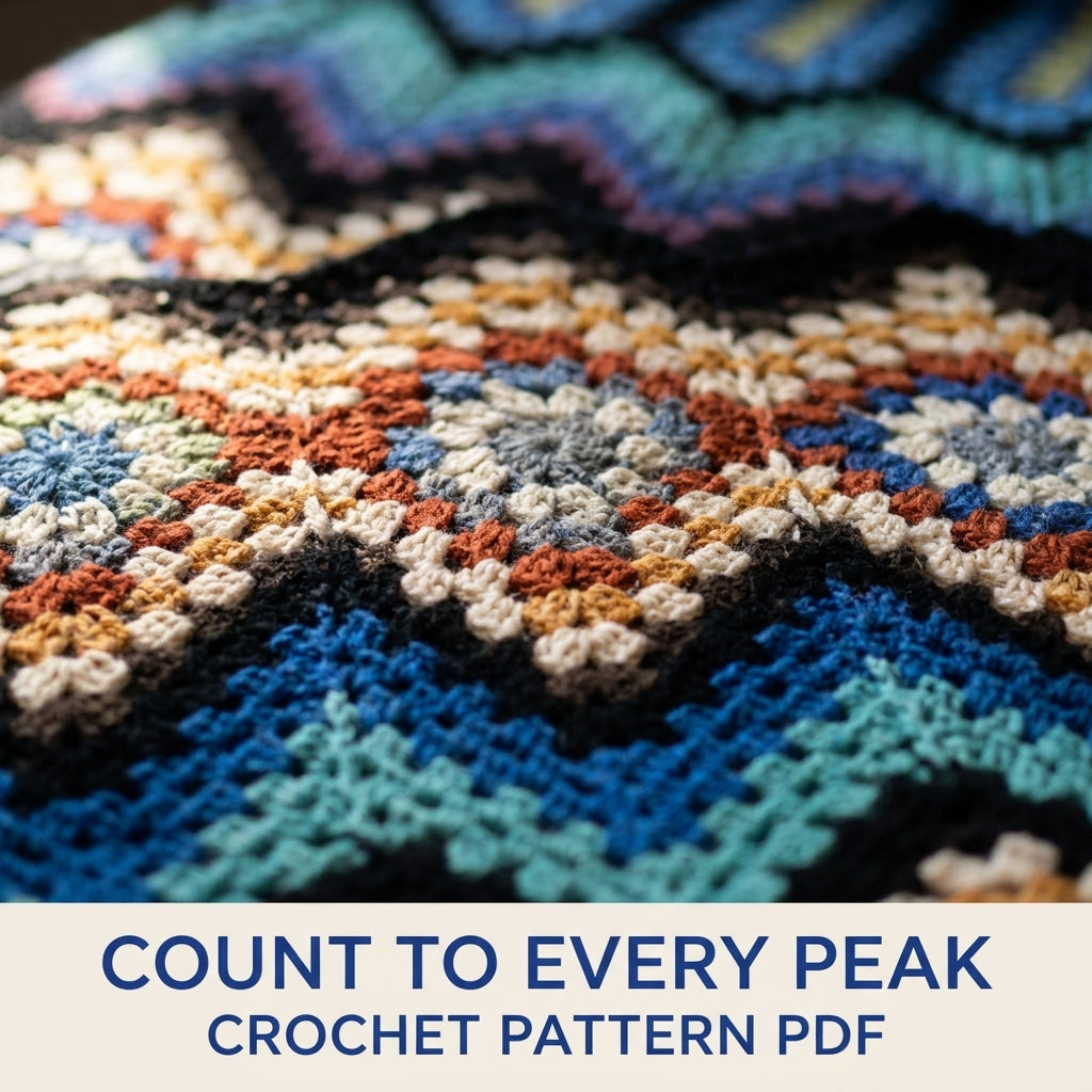 Granny Ripple Sampler Blanket Crochet Pattern PDF – Granny Stitch Afghan