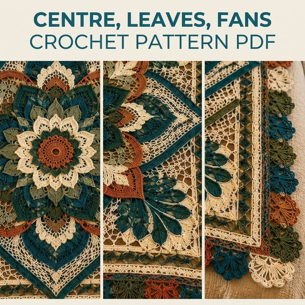 Mandala Lace Bedspread Crochet Pattern PDF – Heirloom Lace Coverlet