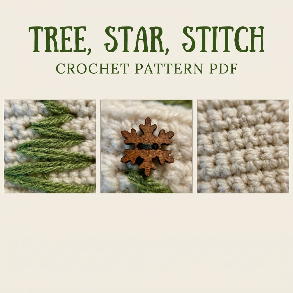 Christmas Tree Cup Cozies Crochet Pattern PDF – Quick Holiday Gift