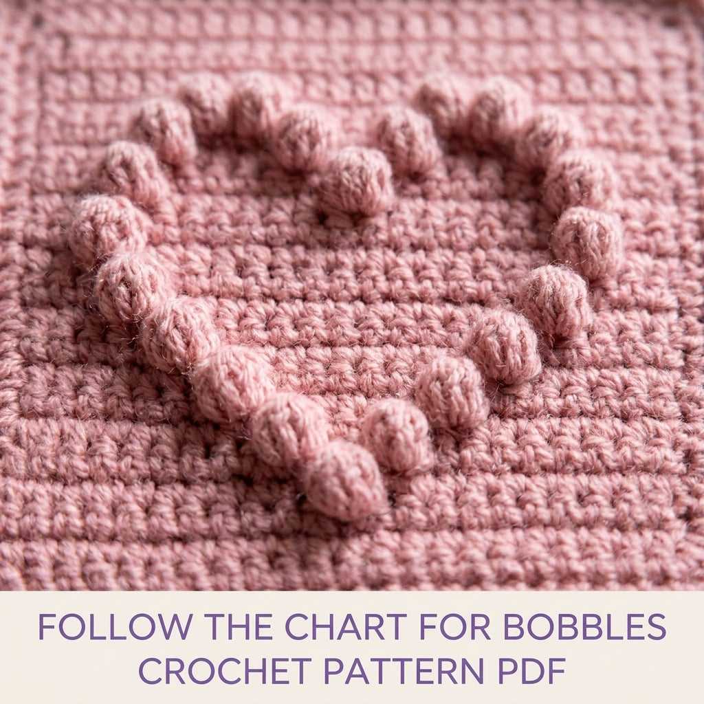 Bobble Shapes Baby Blanket Crochet Pattern PDF – Textured Pastel Squares