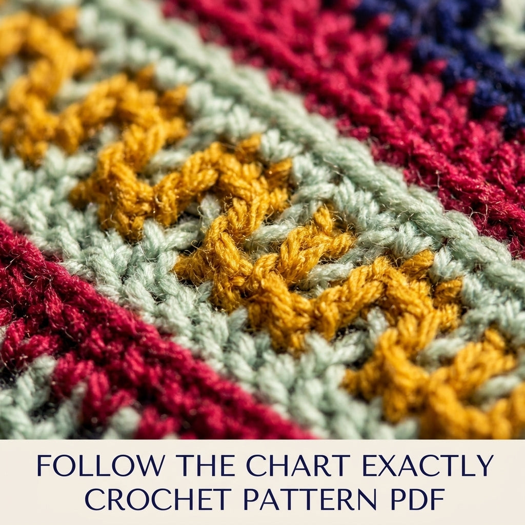 Kilim Mosaic Crochet Blanket Crochet Pattern PDF – Overlay Mosaic Afghan