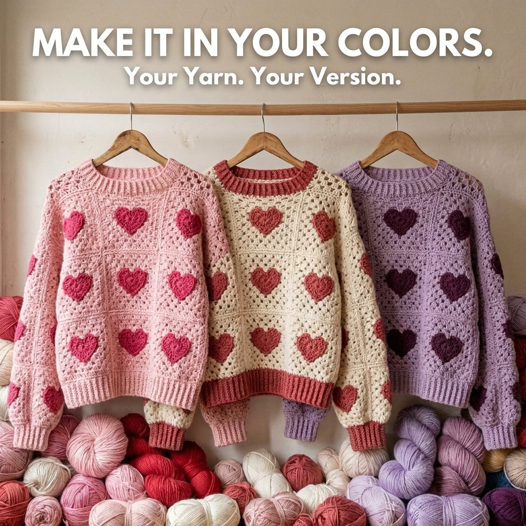 Retro Flower Granny Square Cardigan – Crochet Pattern PDF