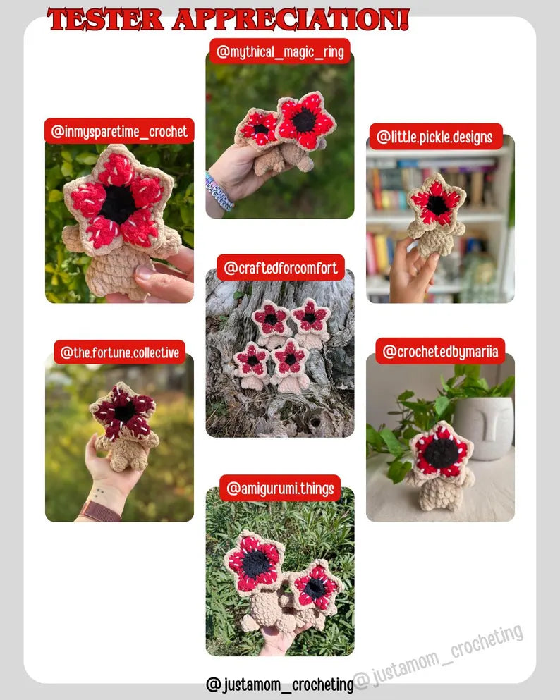 Demogorgan BUNDLE PDF Crochet Patterns Crochet Plushies- PDF Pattern