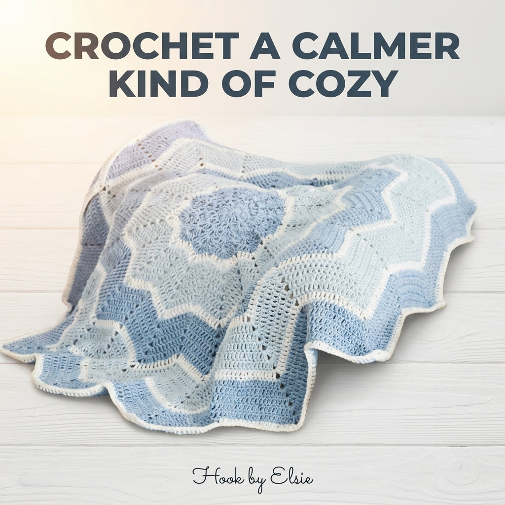 Bluebell Starburst Blanket Crochet Pattern