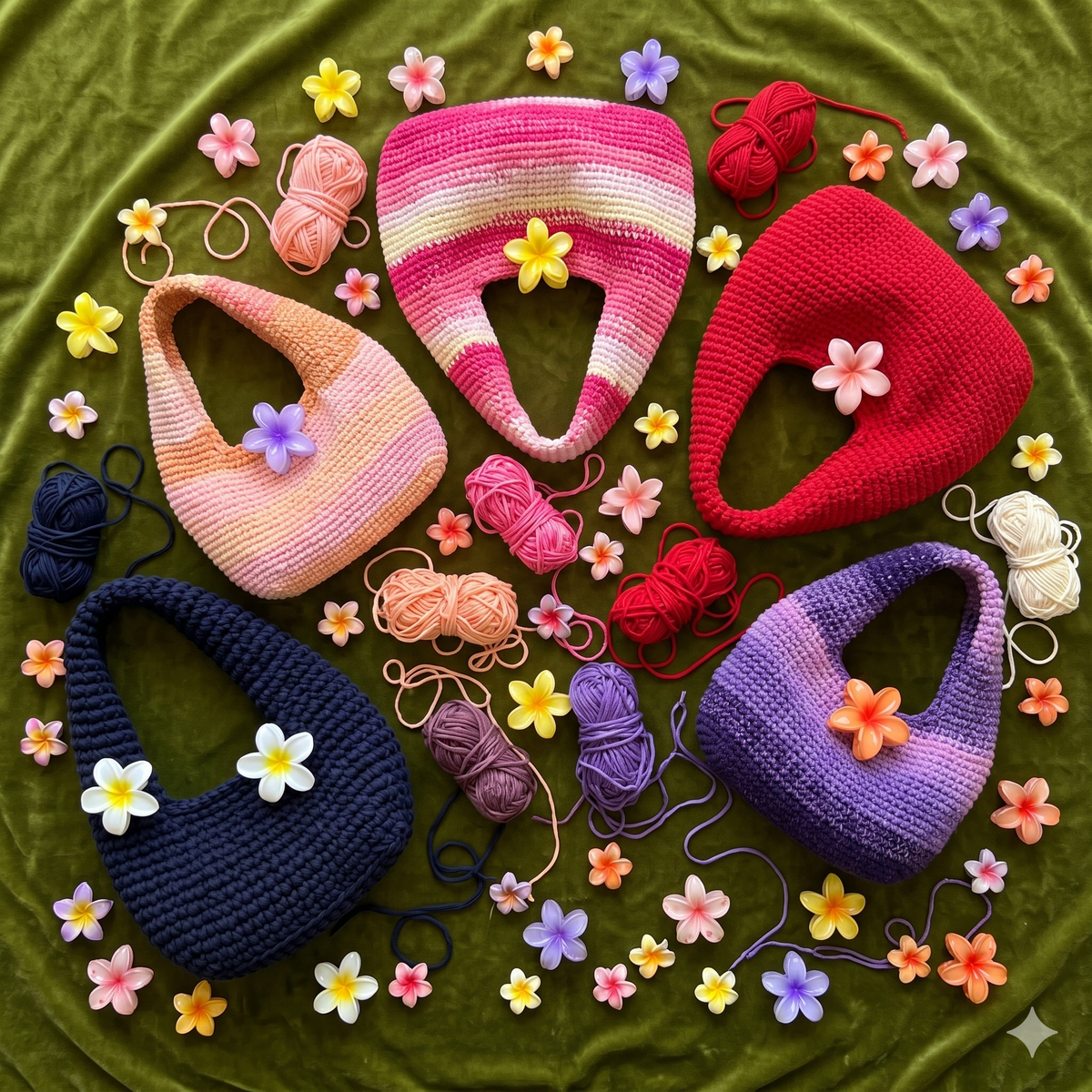 The Donut Bag (2 SIZES) by bygalk. beginner-friendly Crochet Bag Pattern with full video tutorial + step-by-step photo guides