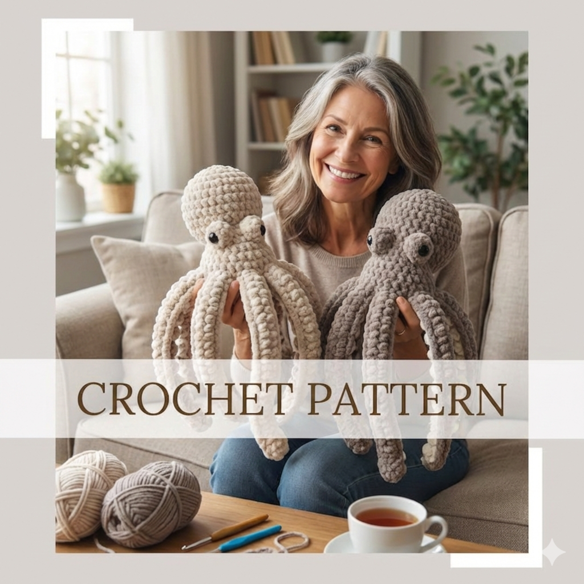 BUNDLE - Anchor The Octopus Pattern | Crochet Pattern |Digital Download | PDF