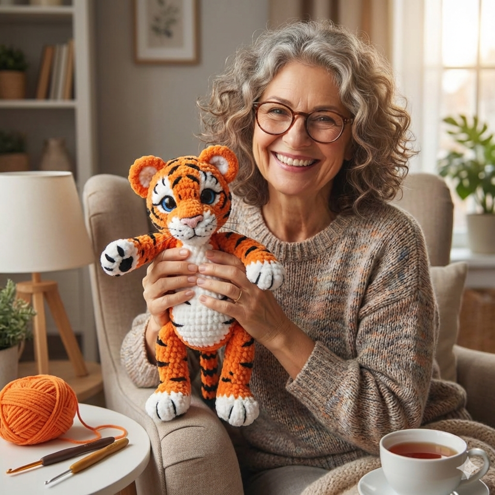 5in1 Little Ones –Wild Cats Crochet Pattern Bundle – Tiger, White Tiger, Panther, Lion, Leopard, Caracal & Lynx (PDF, US Terms)