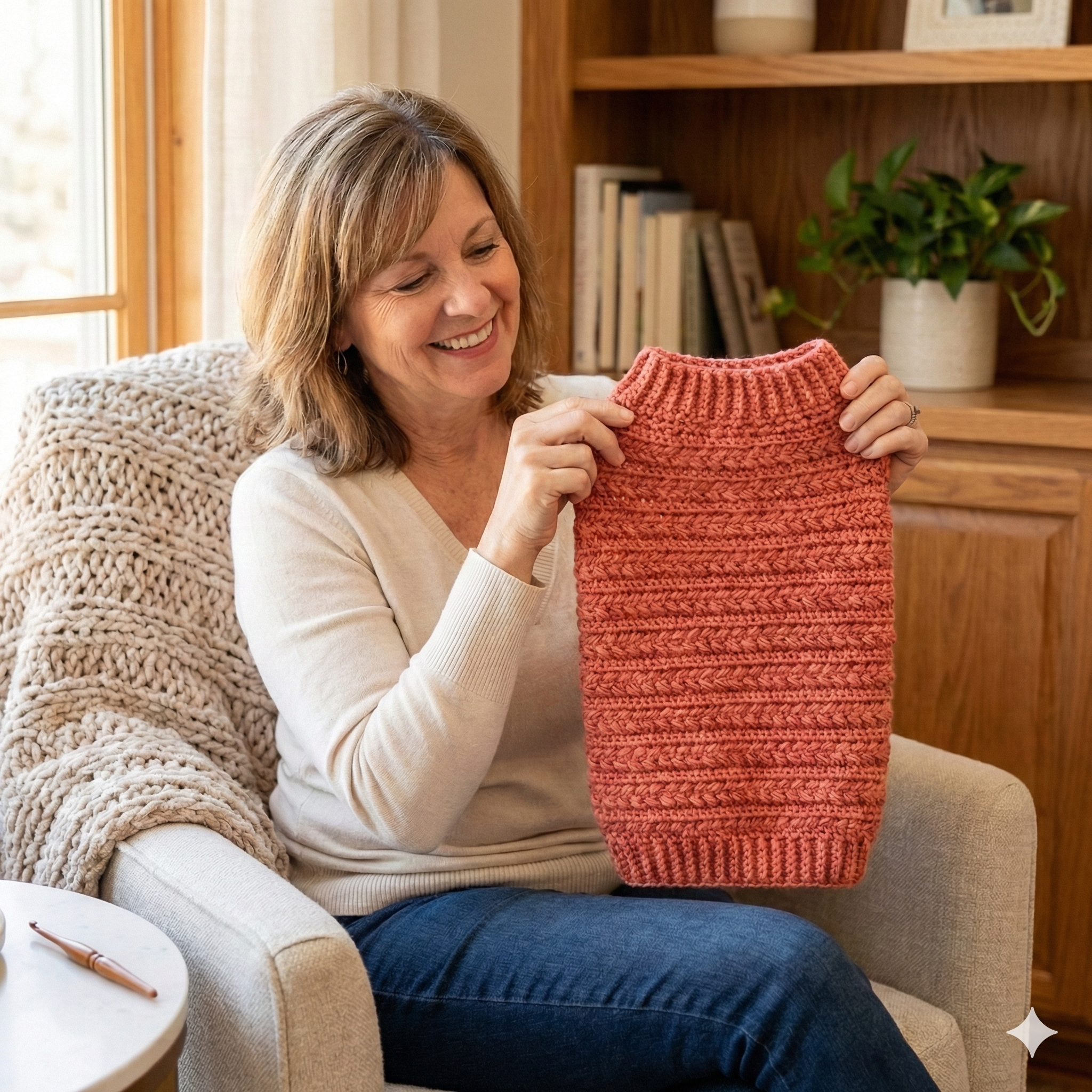 CROCHET PATTERN + VIDEO Top Down Dog Sweater Crochet Pattern – Wheat Stitch™ One Piece Easy Pet Pullover in 8 Sizes – Pdf Digital Download