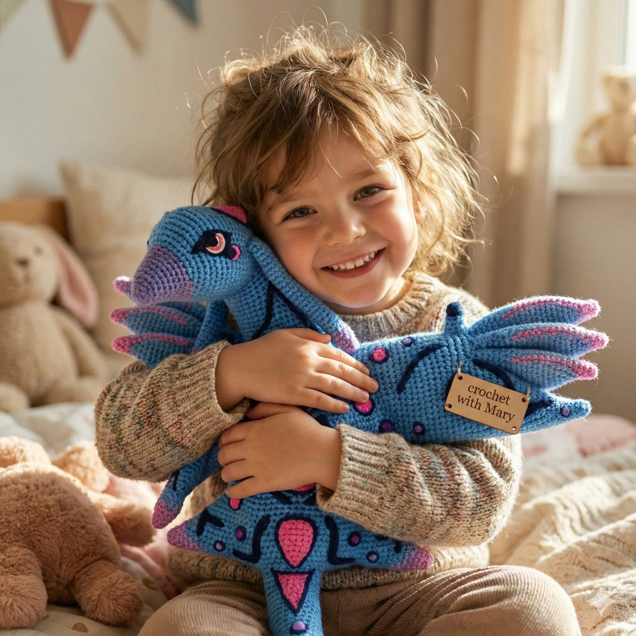 EXOTIC DRAGON Crochet Pattern – Intermediate Amigurumi Plushie (PDF Pattern)