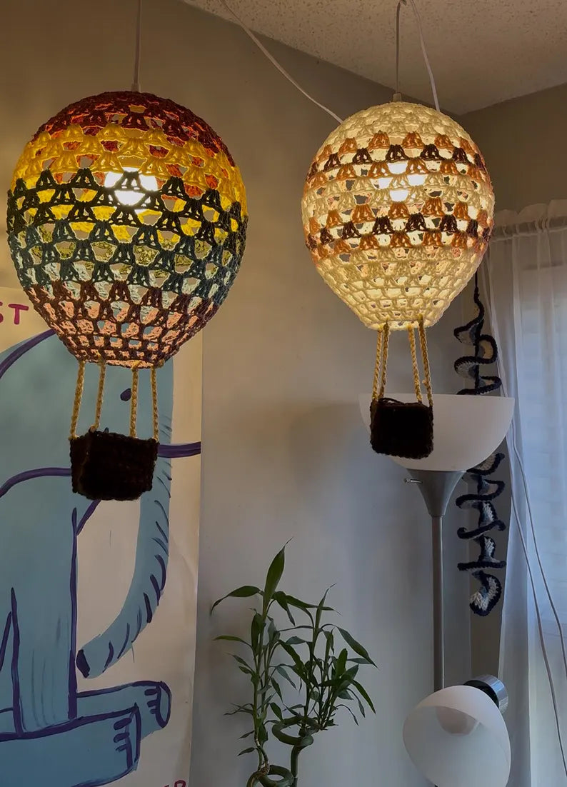 Hot Air Balloon Lamp Crochet Pattern
