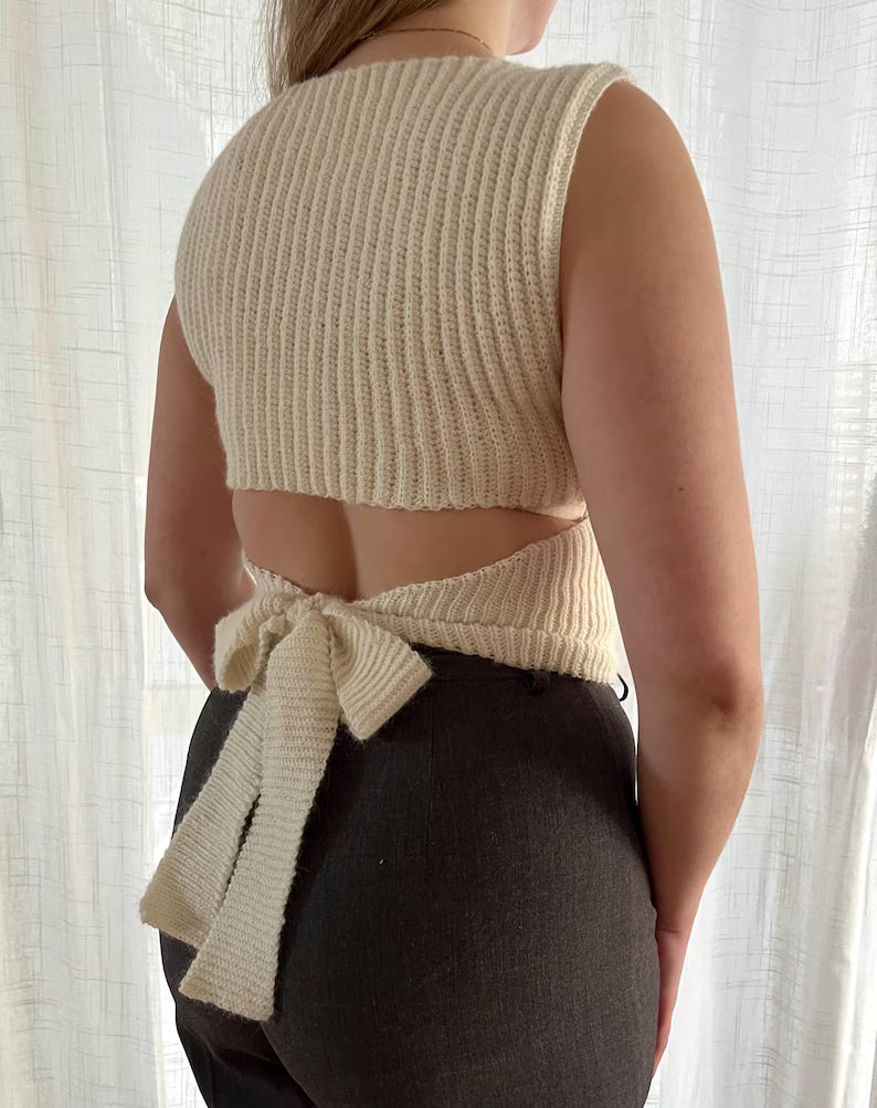 PDF crochet pattern - Juliette Top | Made to measure | Intermediate friendly |