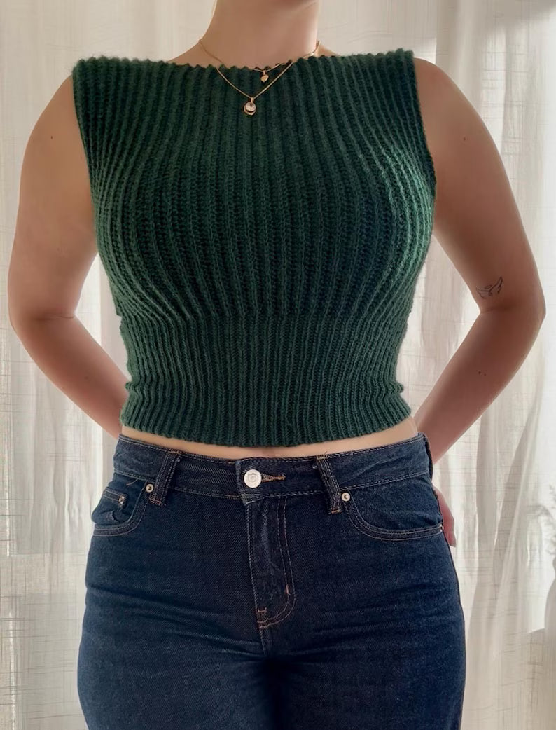 PDF crochet pattern - Juliette Top | Made to measure | Intermediate friendly |
