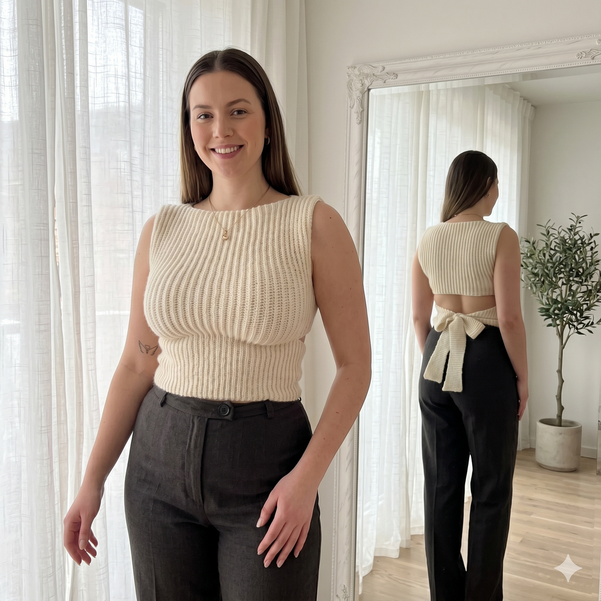 PDF crochet pattern - Juliette Top | Made to measure | Intermediate friendly |