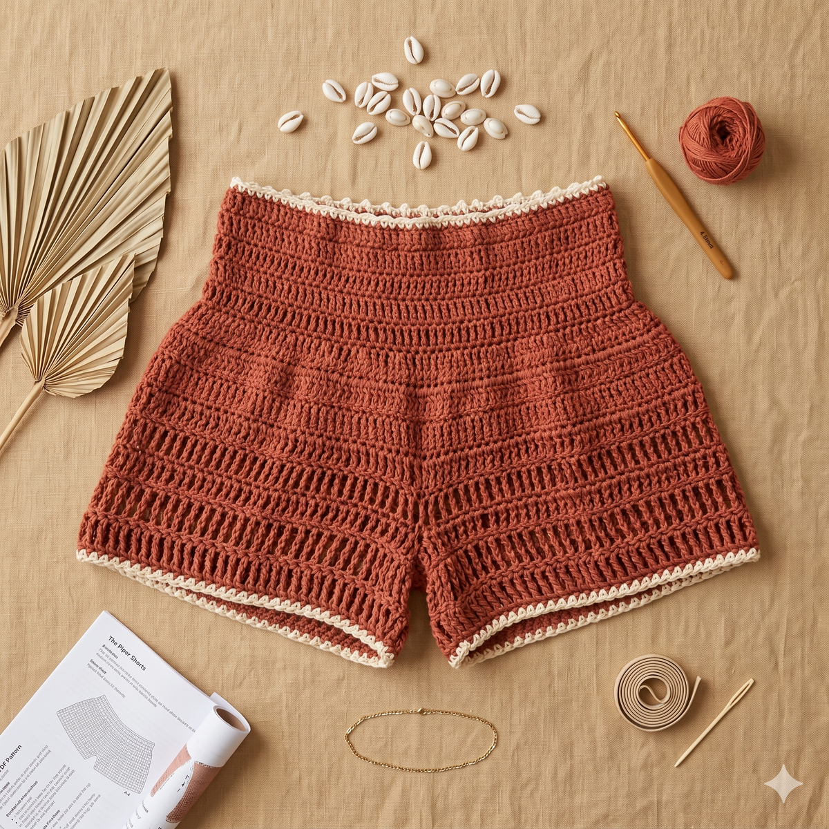 Piper Shorts, Culottes, Pants Pattern PDF | Beginner Crochet PATTERN | Digital Download