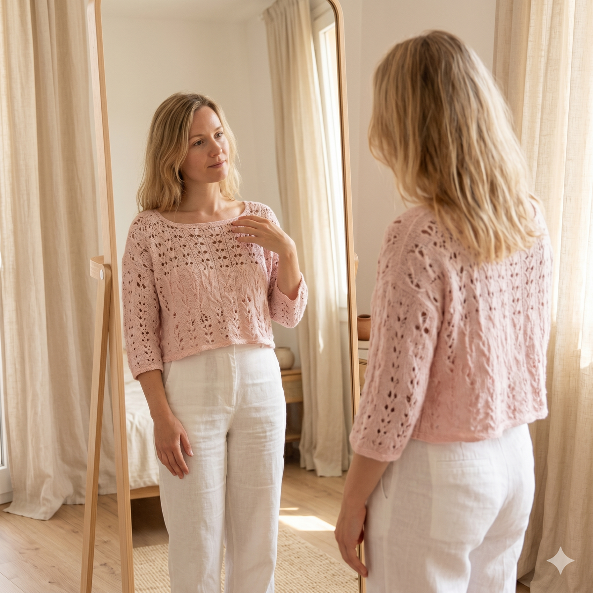 Crochet Crop Top Pattern PDF, Boho Lace Crochet Top, Summer Crochet Sweater, Womens Crochet Blouse Pattern, Easy DIY Top