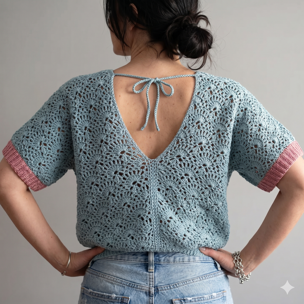 CROCHET PATTERN: Shelly Top | Granny Square Pullover & Cardigan | Easy Women's Crochet Tutorial