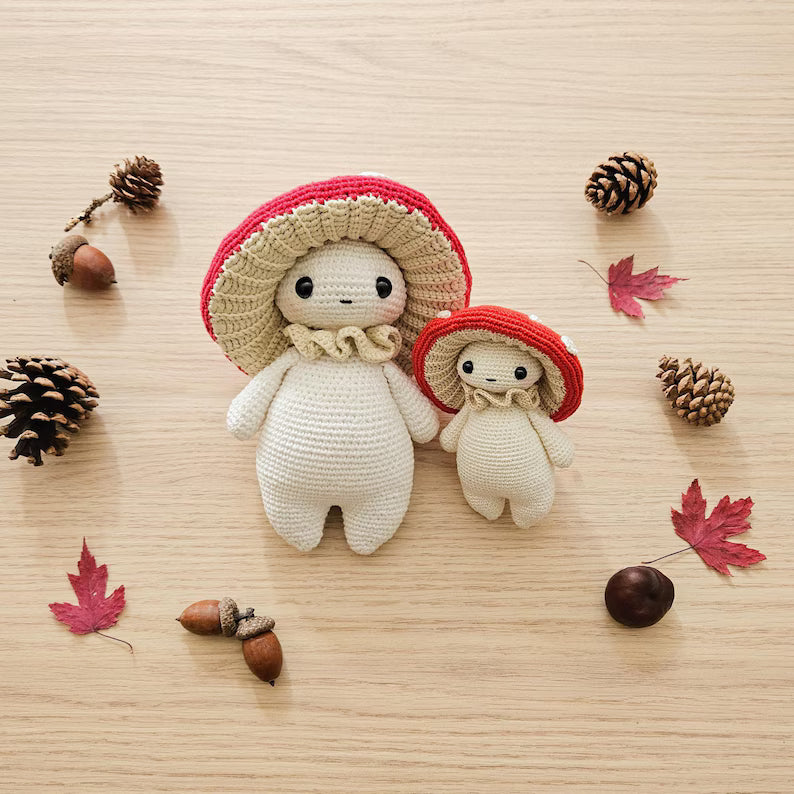 Mushroom guy - critter stitch crochet pattern / amigurumi