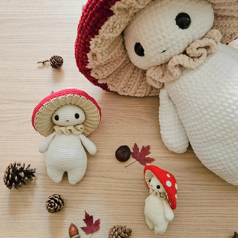Mushroom guy - critter stitch crochet pattern / amigurumi