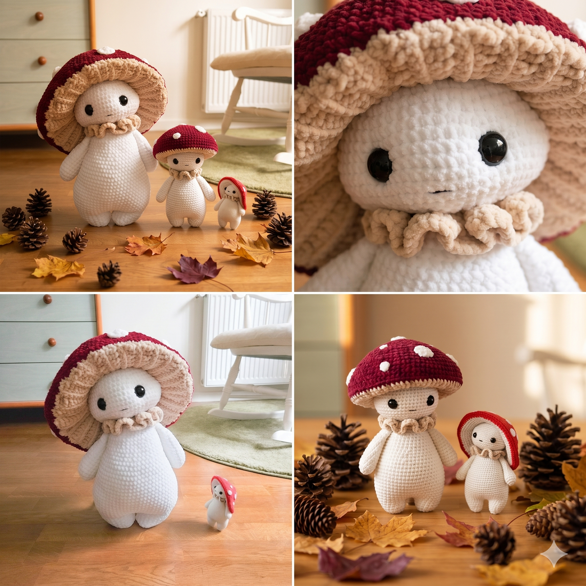 Mushroom guy - critter stitch crochet pattern / amigurumi