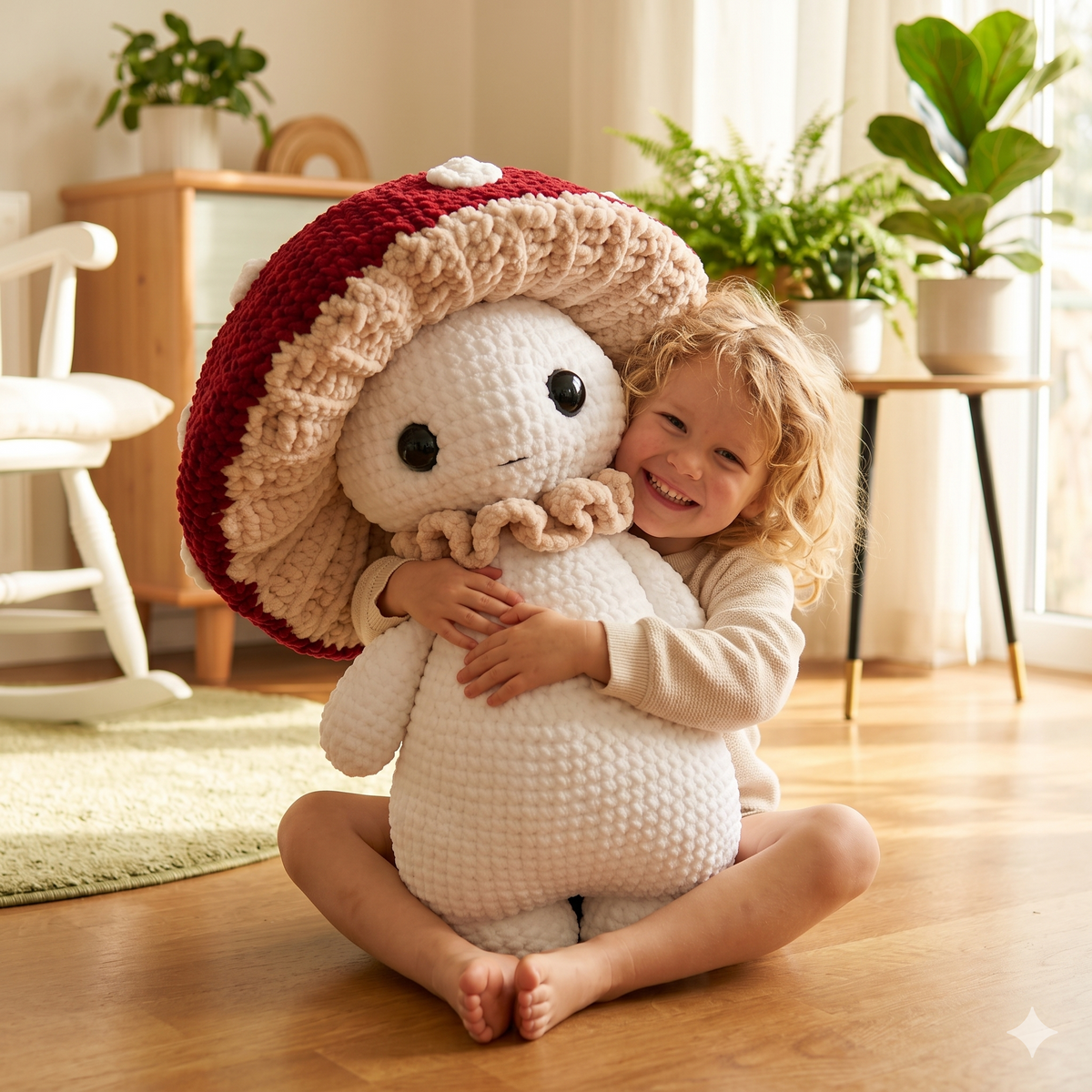 Mushroom guy - critter stitch crochet pattern / amigurumi