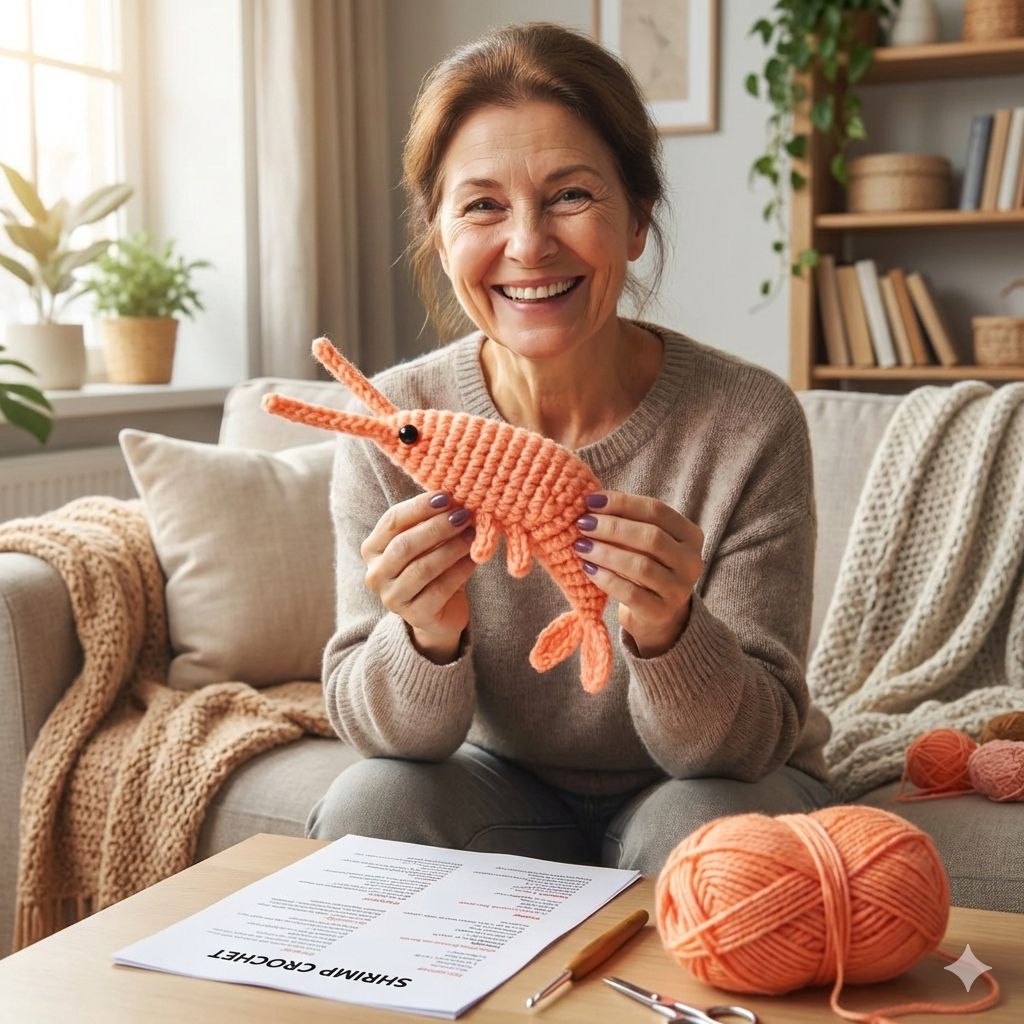 Shrimp Crochet Pattern | Amigurumi PDF | NO SEW!